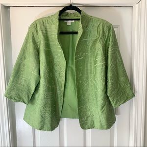 Coldwater Creek 100% silk jacket